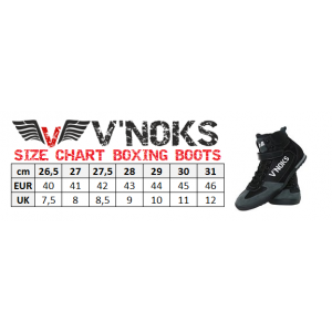 V`Noks Grey Boxing Boots size 42