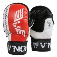 red mma gloves