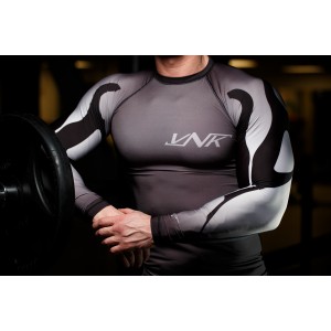 VNK Scath Rash Guard Grey with long sleeve size XL
