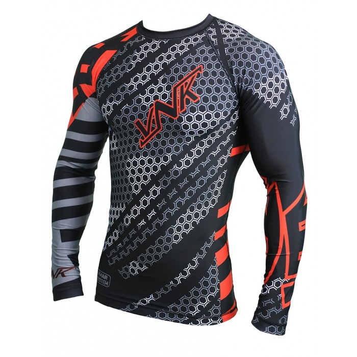 VNK Contact Rash Guard Red with long sleeve size S