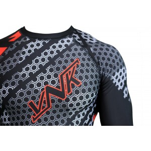 VNK Contact Rash Guard Red with long sleeve size L