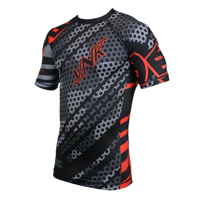 VNK Contact Rash Guard Red with short sleeve size S