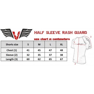 VNK Scath Rash Guard Grey with short sleeve size S